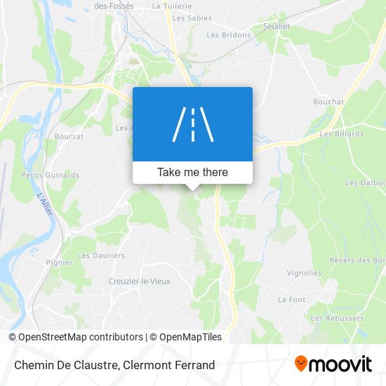 Chemin De Claustre map