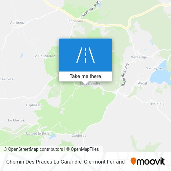 Chemin Des Prades La Garandie map