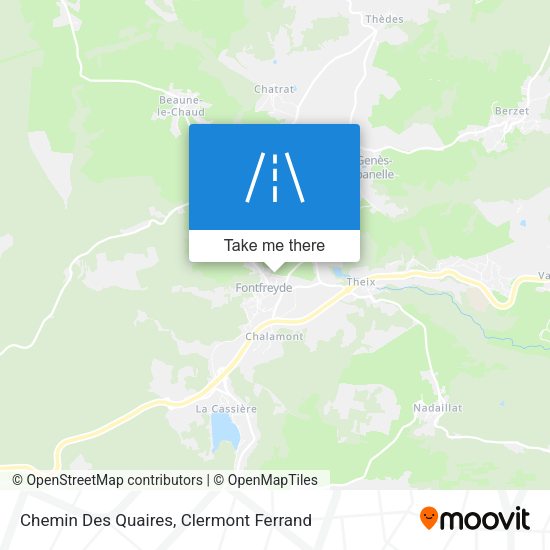 Chemin Des Quaires map