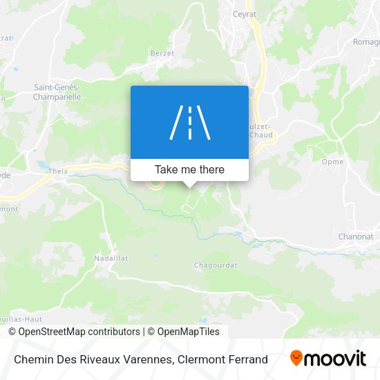Chemin Des Riveaux Varennes map