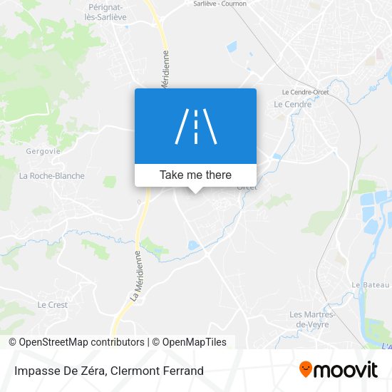 Impasse De Zéra map