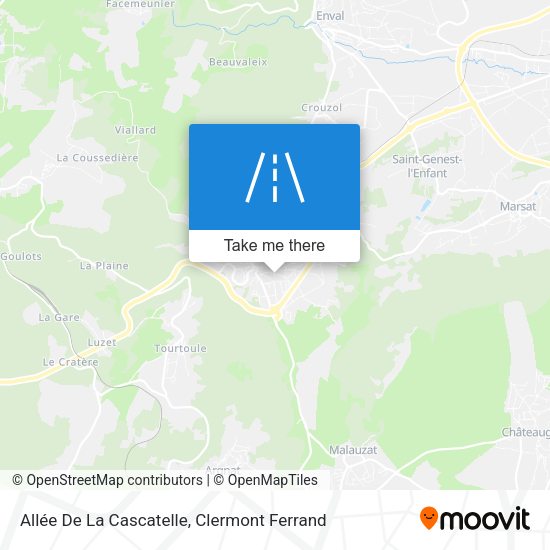 Allée De La Cascatelle map