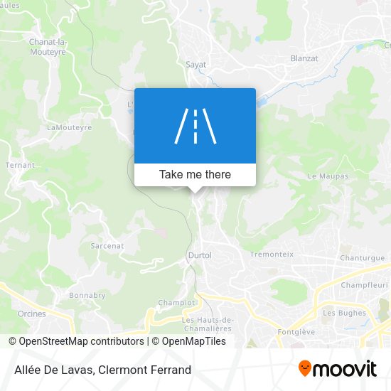 Allée De Lavas map