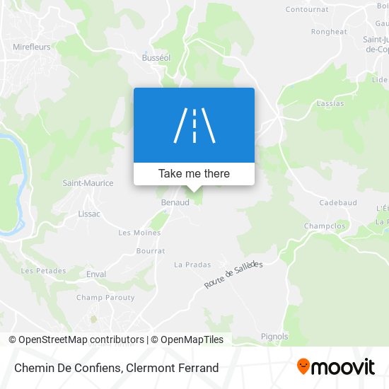 Chemin De Confiens map
