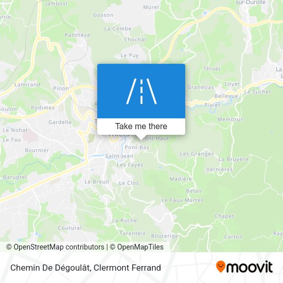 Chemin De Dégoulât map