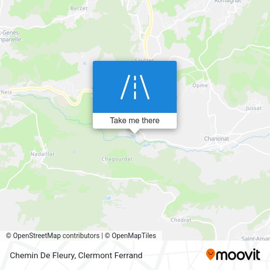 Chemin De Fleury map