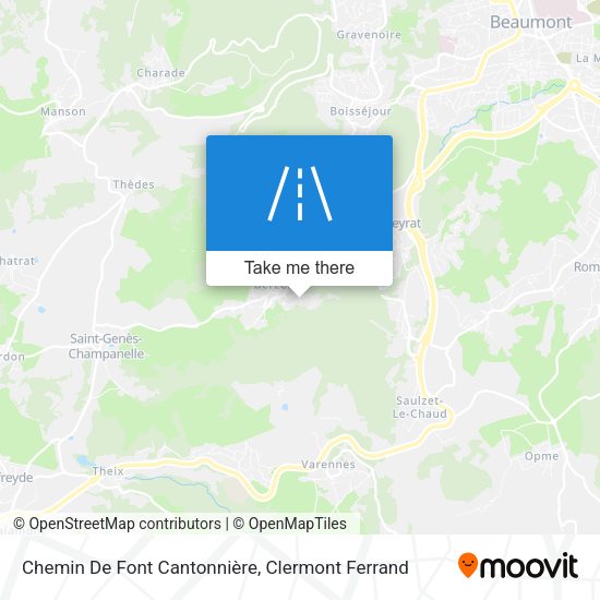 Chemin De Font Cantonnière map