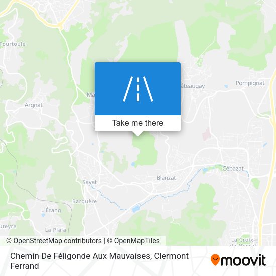Chemin De Féligonde Aux Mauvaises map