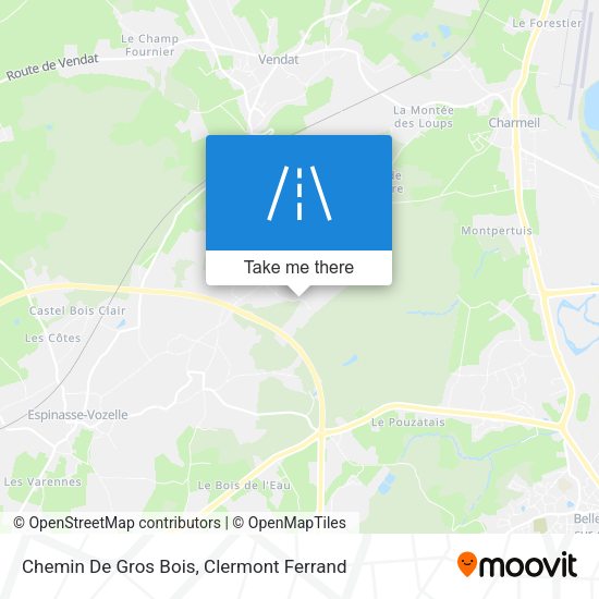 Chemin De Gros Bois map