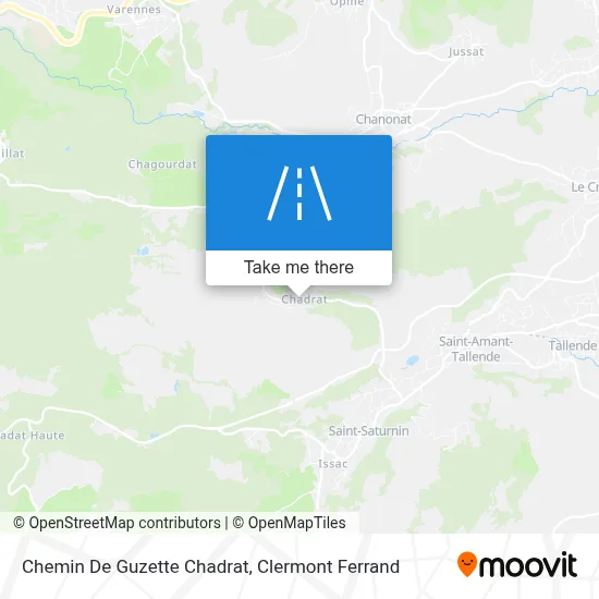 Chemin De Guzette Chadrat map