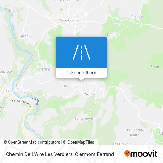 Chemin De L'Aire Les Verdiers map