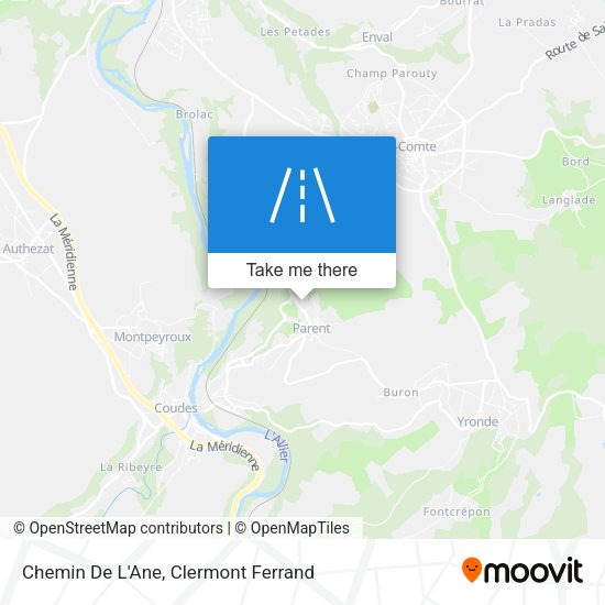 Chemin De L'Ane map