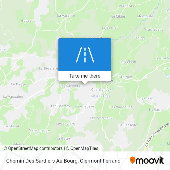 Chemin Des Sardiers Au Bourg map
