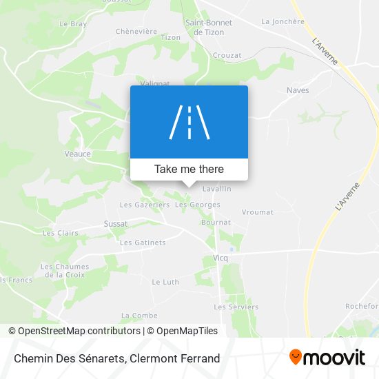 Chemin Des Sénarets map