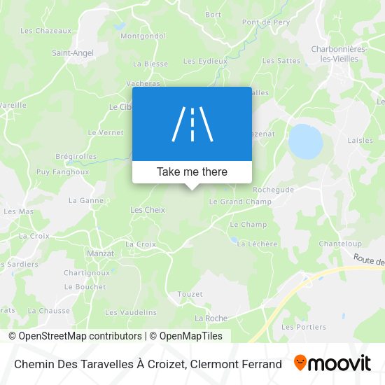 Chemin Des Taravelles À Croizet map