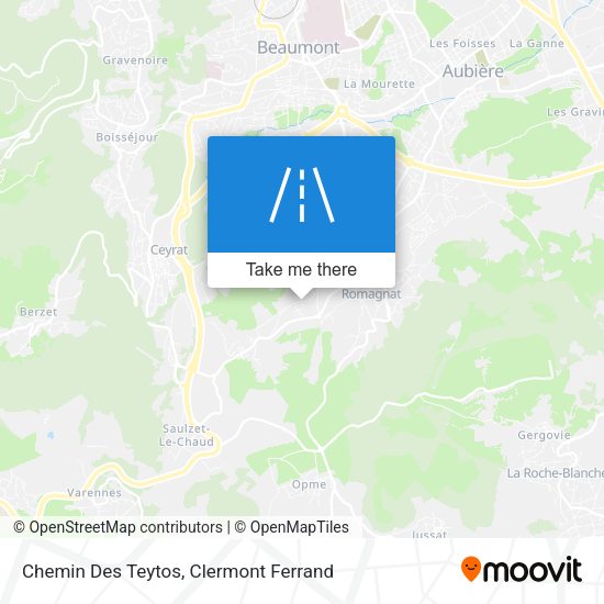 Chemin Des Teytos map