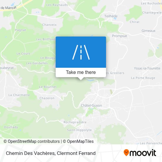 Chemin Des Vachères map