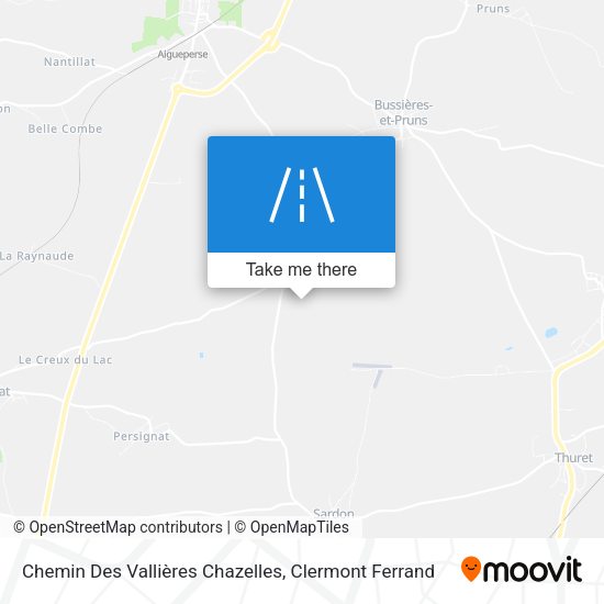Chemin Des Vallières Chazelles map