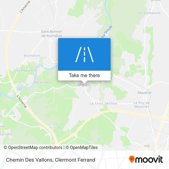 Chemin Des Vallons map