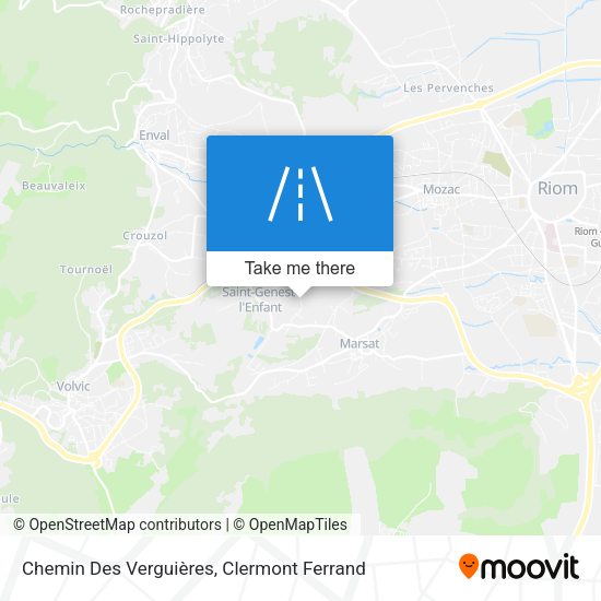 Chemin Des Verguières map