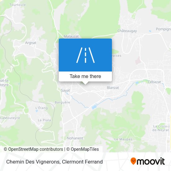 Chemin Des Vignerons map