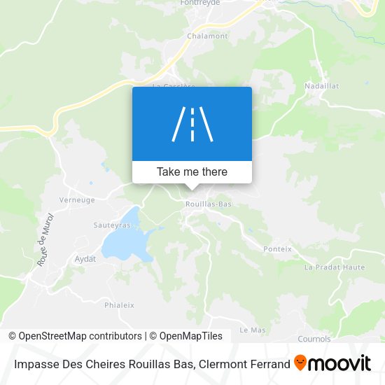 Impasse Des Cheires Rouillas Bas map