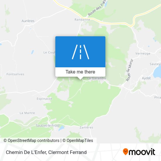 Chemin De L'Enfer map