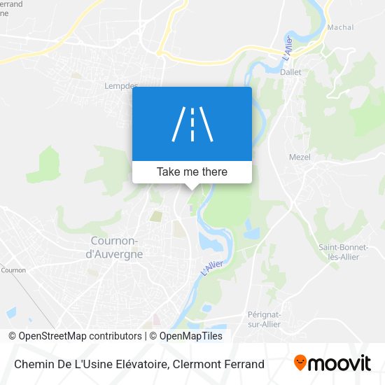 Chemin De L'Usine Elévatoire map