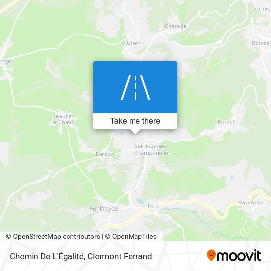 Chemin De L'Égalité map