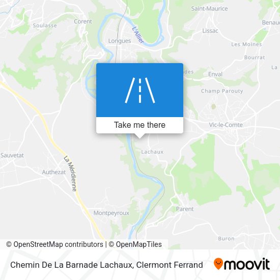 Chemin De La Barnade Lachaux map