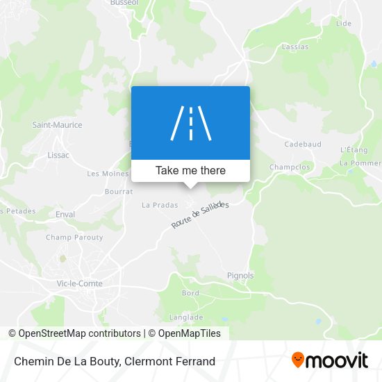 Chemin De La Bouty map