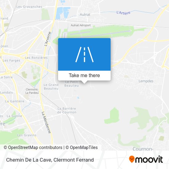 Chemin De La Cave map