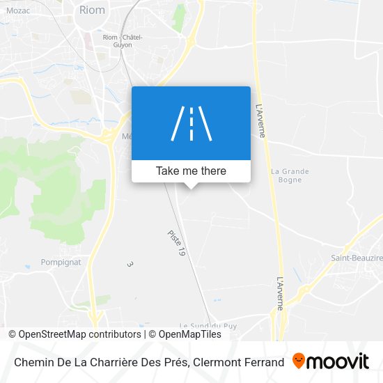 Chemin De La Charrière Des Prés map