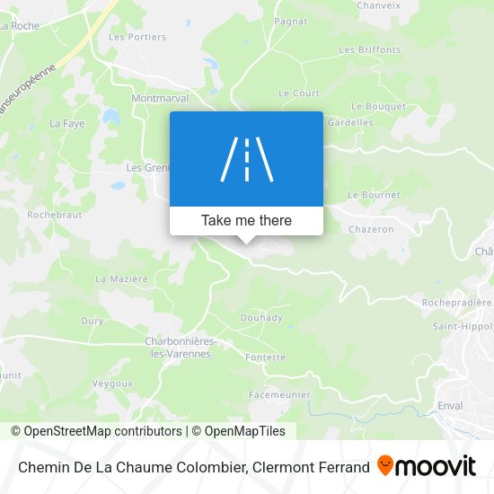 Chemin De La Chaume Colombier map