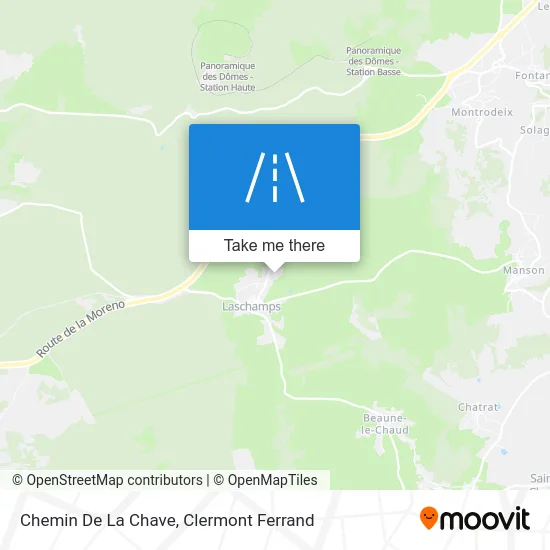 Chemin De La Chave map