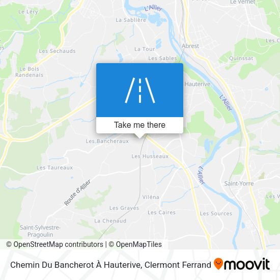 Chemin Du Bancherot À Hauterive map