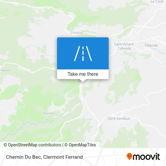 Chemin Du Bec map