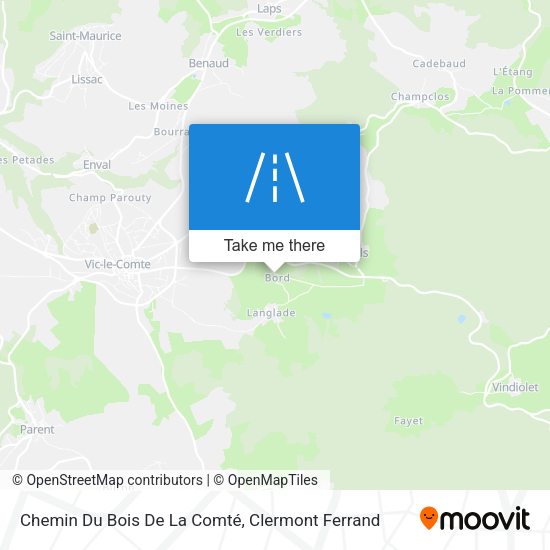 Chemin Du Bois De La Comté map