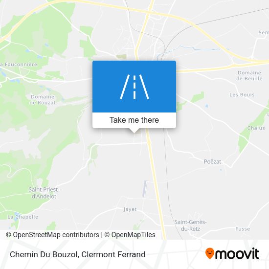 Chemin Du Bouzol map