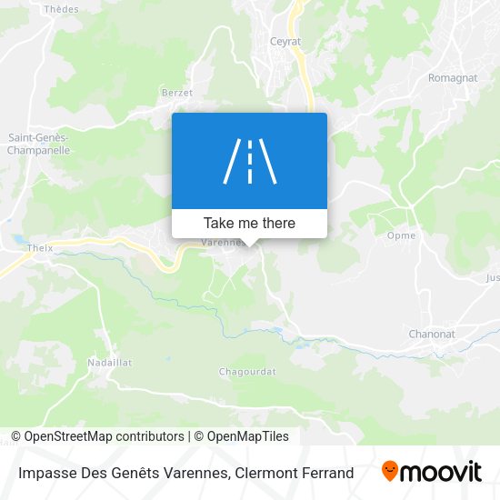 Impasse Des Genêts Varennes map