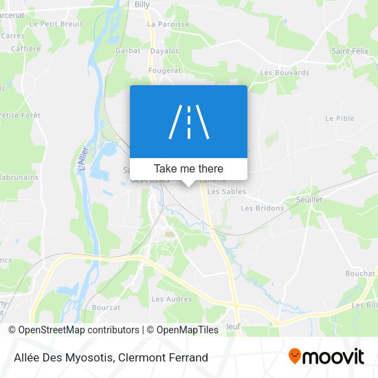 Allée Des Myosotis map