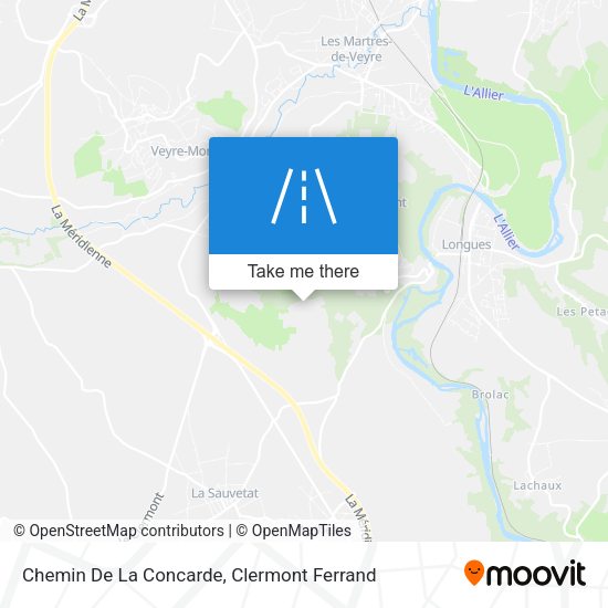 Chemin De La Concarde map
