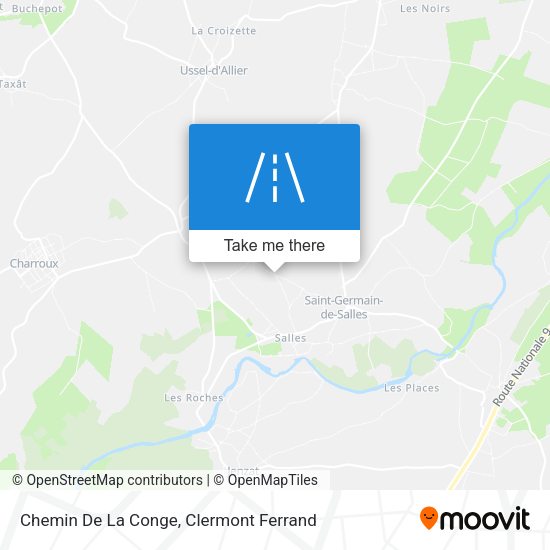 Chemin De La Conge map