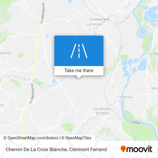 Chemin De La Croix Blanche map