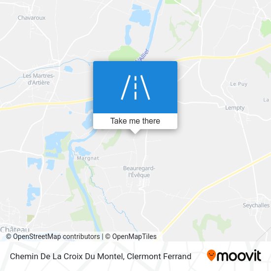 Chemin De La Croix Du Montel map