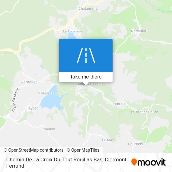 Chemin De La Croix Du Tout Rouillas Bas map