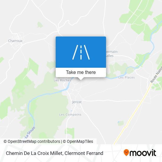 Chemin De La Croix Millet map