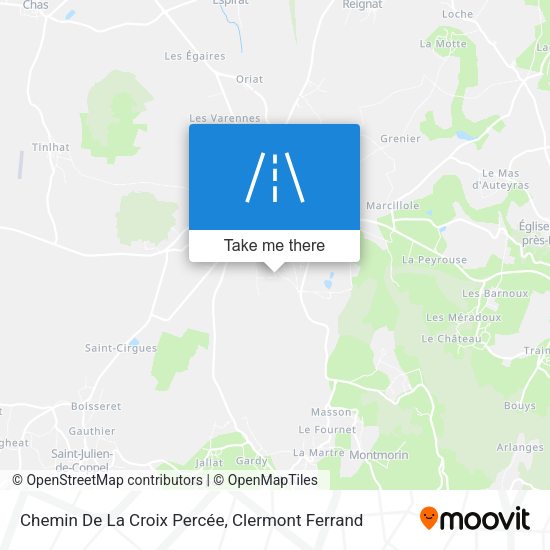 Chemin De La Croix Percée map