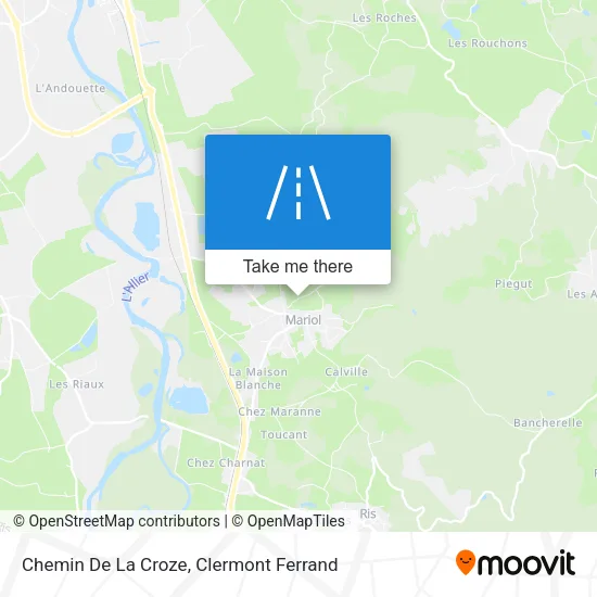 Chemin De La Croze map