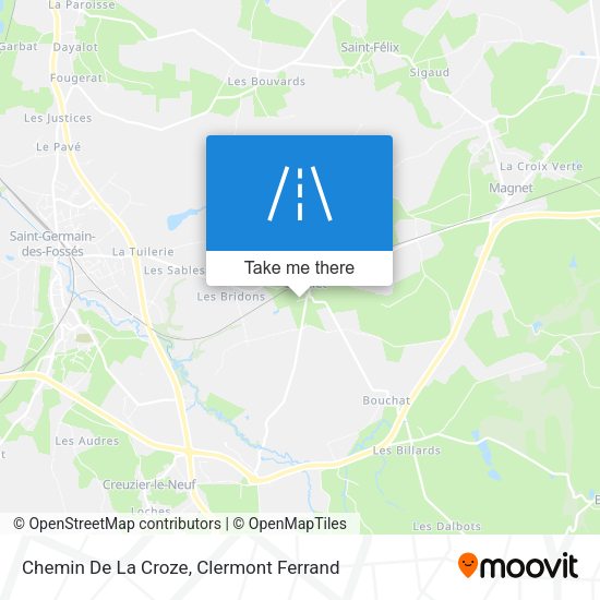 Chemin De La Croze map